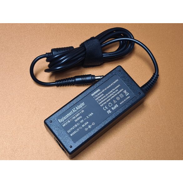 Replacement laptop charger Samsung 60W / 19V 3.16A / 5.5mm-3.0mm 