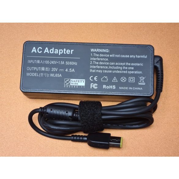 Replacement Lenovo charger 90W / 20V 4.5A / USB square