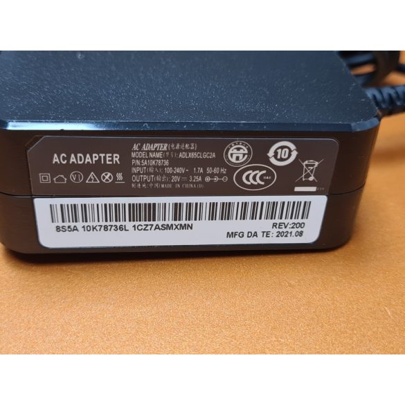 Utángyártott laptop töltő Lenovo 65W / 20V 3,25A / 4,0mm-1,7mm