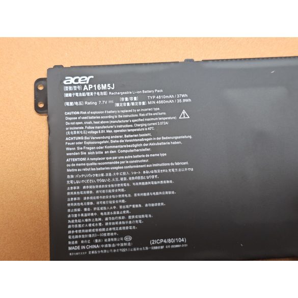 OEM gyári akku Acer Aspire A315 A315-31 A315-42 A315-51 A317-51 Aspire 1 A114-31