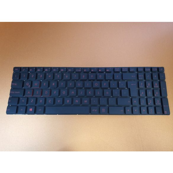 AS06 - klaviatúra német GE, fekete, világító (G551 G551J N551 N551J)