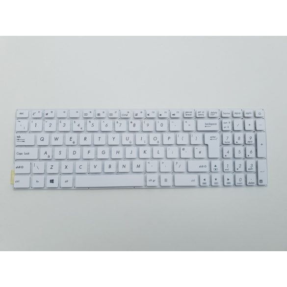 AS09 - klaviatúra angol UK, fehér (A540, F540, X540, X540L, X540S, X544, R540, R540L, R540S)