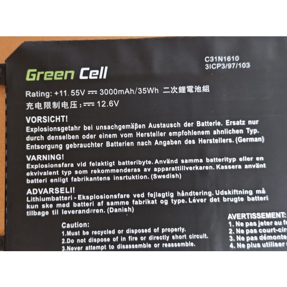 Green Cell akku Asus ZenBook UX330C UX330CA C31N1610 
