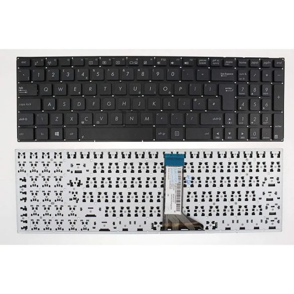AS14 - klaviatúra angol UK, fekete (A555, F553, F555, K553, K555, R506, R556, X551, X554, X555)