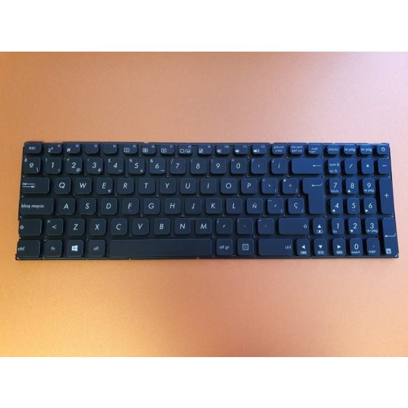 AS19 - klaviatúra spanyol SP, fekete (X541 X541U X541UA X541UV X541S X541SC X541SC X541SA)