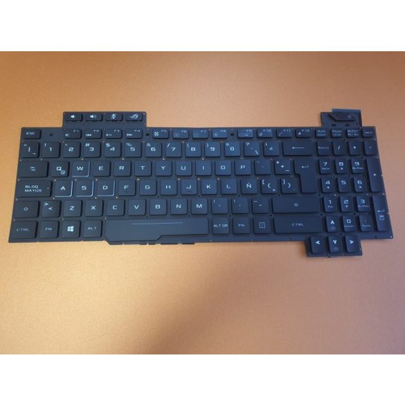 AS24 - klaviatúra spanyol SP, világító fekete (Asus ROG GL703GS, GL703GM, GL703GE)
