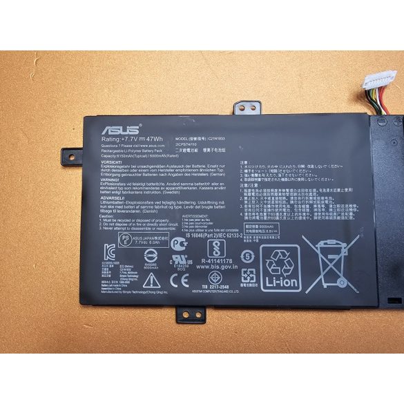 OEM gyári akku C21N1833 - ASUS ZenBook 14 UM431 UM431DA-AM020T UX431 UX431FA UX431FN UX431FL / 47WH