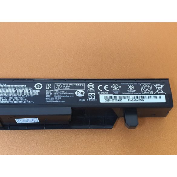 OEM gyári akku Asus GL552 GL552J GL552V ZX50 ZX50J ZX50V / 15V 3150mAh