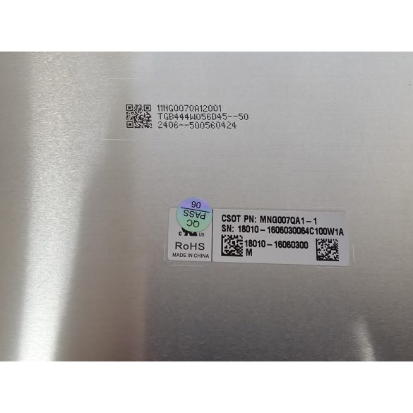 CSOT MNG007QA1-1 China Star Optoelectronic LCD 16" SLIM FHD IPS 40 pin eDp matt 165Hz