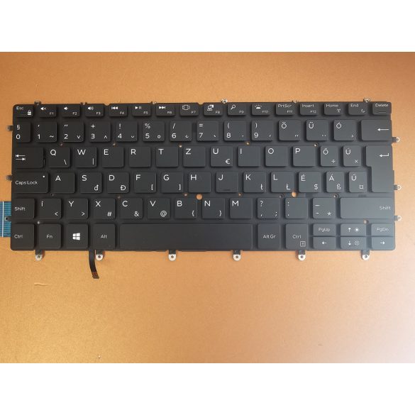DE01 - klaviatúra magyar HU világító Dell XPS 7390, 9305, 9370, 9380