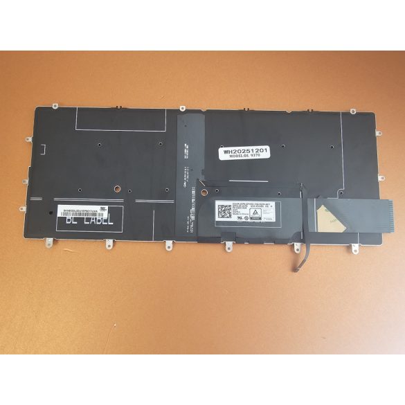 DE01 - klaviatúra magyar HU világító Dell XPS 7390, 9305, 9370, 9380
