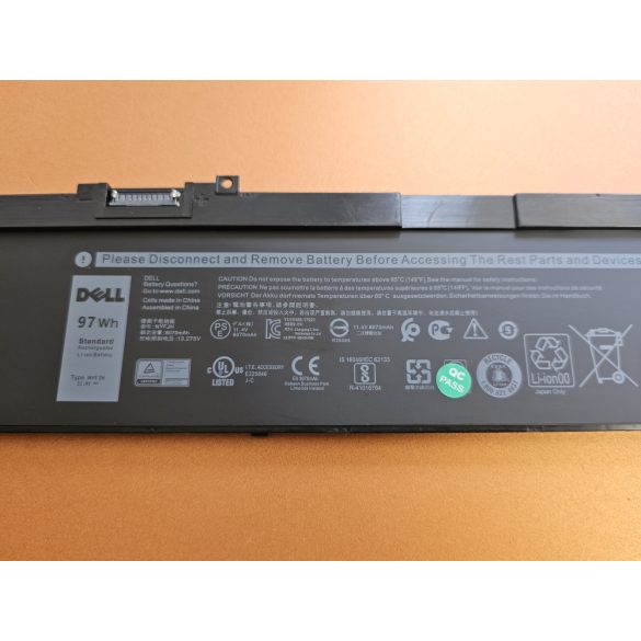 OEM gyári akku Dell Precision 7530, 7730, 7540, 7740 / 11.4V 8500mAh (0NYFJH)