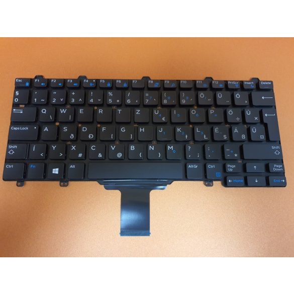 DE06 - klaviatúra  magyar HU fekete (Latitude E5270, E7270, XPS 9250)