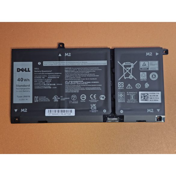 OEM gyári akku Dell Latitude 3410 3510, Vostro 14 5402 5501 5502, Inspiron 5300 5301 / 11.25V 40WH (JK6Y6 )