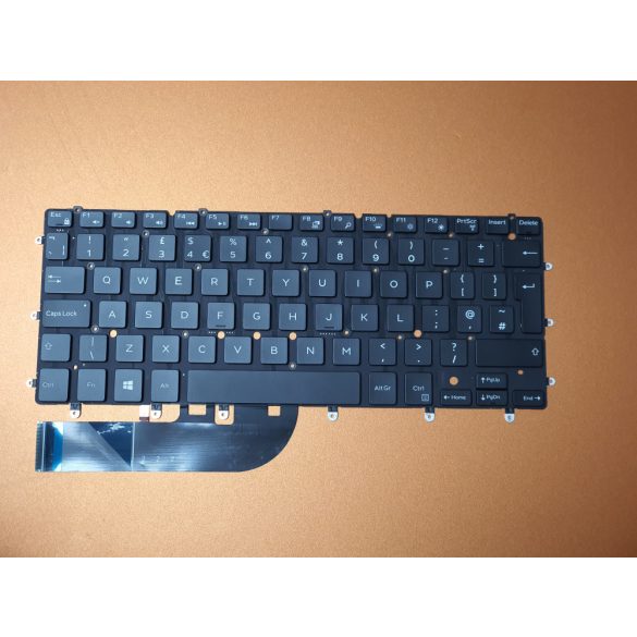 DE10 - klaviatúra angol UK, fekete világító ( Inspiron 13 7347, 7348, 7359)