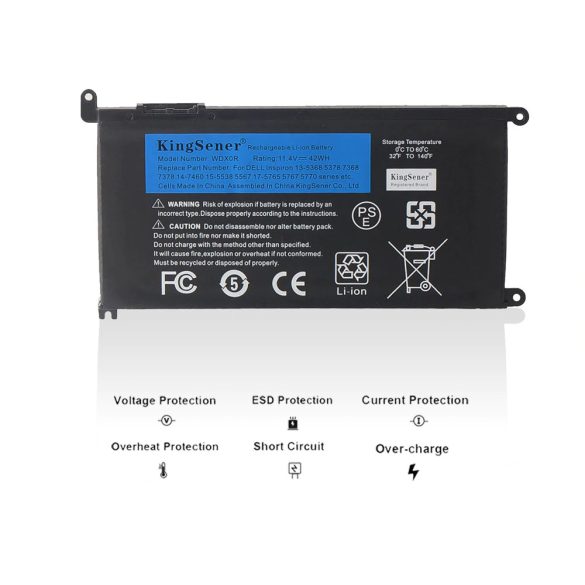 Green Cell battery for Dell Inspiron 5570 5578 5579 7560 7570 Vostro 14 5468 WDX0R