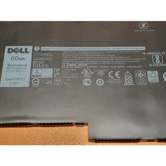 OEM packaged battery Dell Latitude 7280 7290 7380 7390 7480 7490 F3YGT
