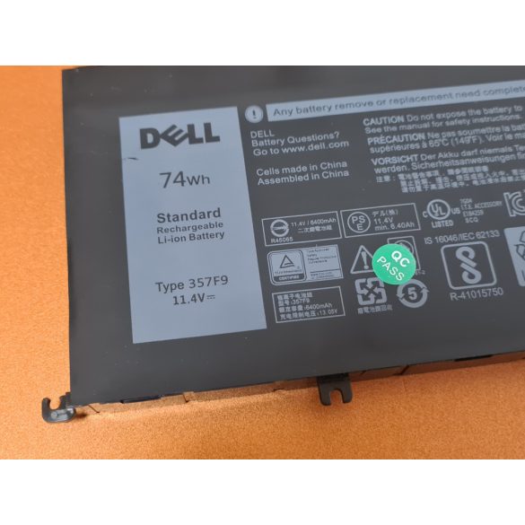 Green Cell battery for Dell Inspiron 15 5576 5577 7557 7559 7566 7567 4200mAh 357F9