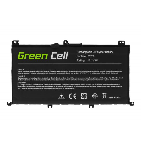 Green Cell akku Dell Inspiron 15 5576, 5577, 7557, 7559, 7566, 7567 4200mAh (357F9)