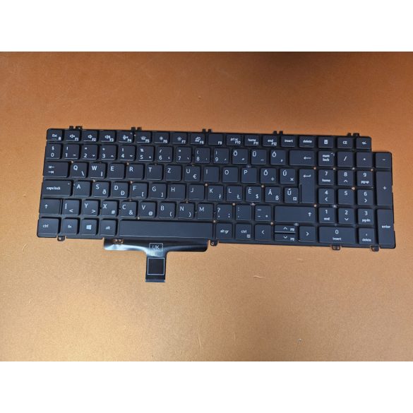 DE17- klaviatúra magyar HU, fekete világító Inspiron 3510 3520 5510 Latitude 3520 Vostro 3510 3520 5510 5515 7510