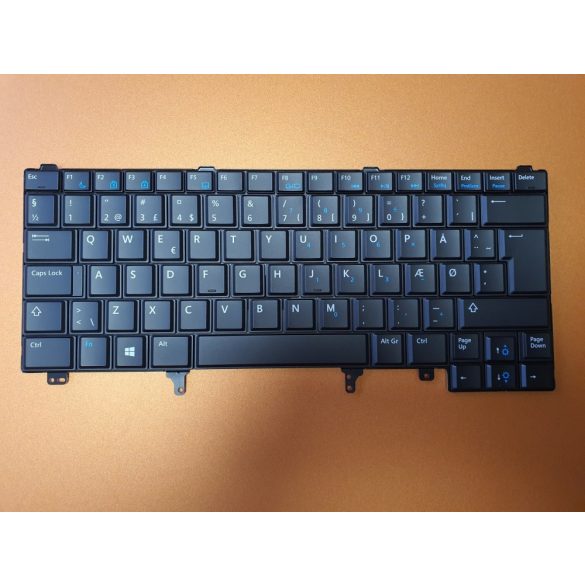 DE18 - klaviatúra  skandináv SKN, fekete (Latitude E5420, E5430, E6220, E6230, E6320, E6330...)