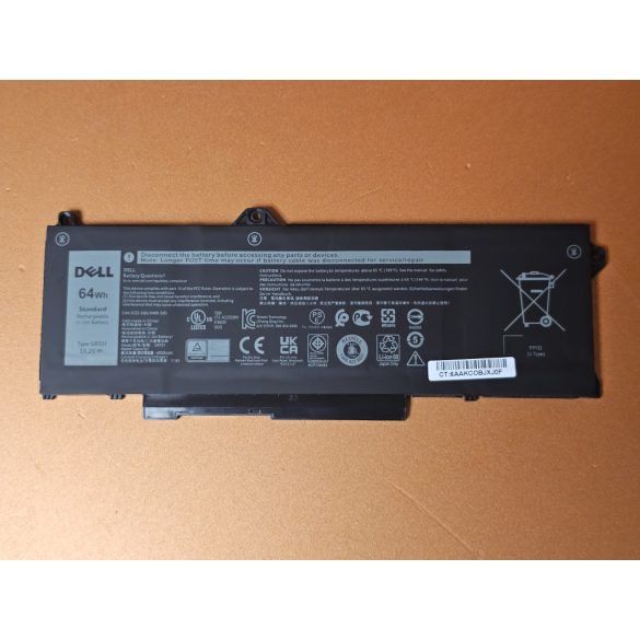 OEM gyári akku GRT01 - Dell Latitude 5421, 5431, 5521, 5531, Precision 3470, 3561, 3581 / 15,2V 64Wh