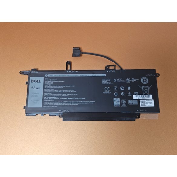 OEM gyári akku NF2MW - Dell Latitude 7400 2-in-1, Latitude 9410 2-in-1 / 7,6V 52Wh