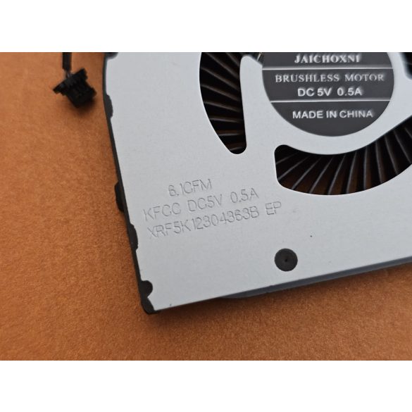 DE22A - CPU hűtő ventilátor Dell G3 3590, G3 3500 (04NYWG) Nvidia VGA!