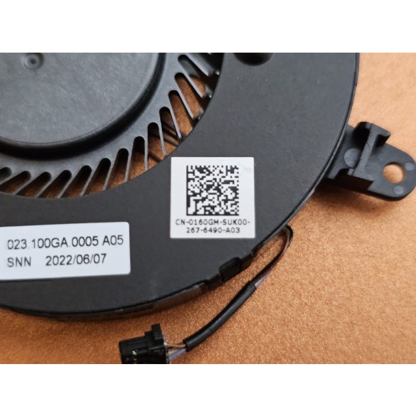 DE22B - VGA hűtő ventilátor Dell G3 3590, G3 3500 (0160GM) Nvidia VGA!