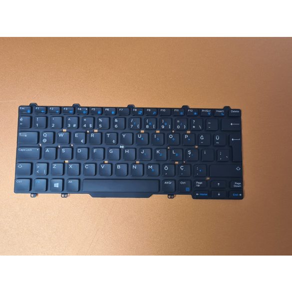 DE29 - klaviatúra török TR fekete (Latitude 3340, 3350, E5450, E5470, E5480)