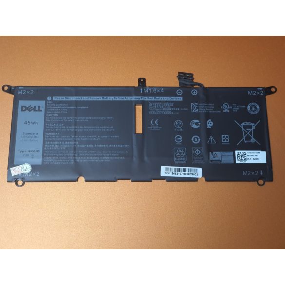 OEM gyári akku Dell Dell Inspiron 13 3301, 5390, 5391, 7390, 7391 2-in-1, 7490 Dell Vostro 13 5390,