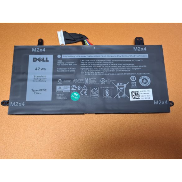 OEM gyári akku DELL Latitude 5285 2in1, 5290 2in1 / 7,6V 5250mAh (J0PGR)