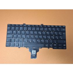   DE37 - klaviatúra  magyar, fekete világító Latitude 5400, 5401,5410, 7400 (Single point.)