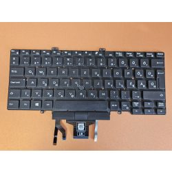   DE37B - klaviatúra  magyar, fekete világító Latitude 5400, 5401,5410, 7400 (Dual point)