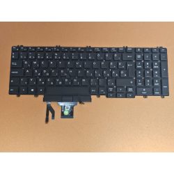   DE41 - klaviatúra magyar HU, fekete világító Latitude 5500, 5501, 5510, 5511, Precision 3540, 3541, 3550, 3551