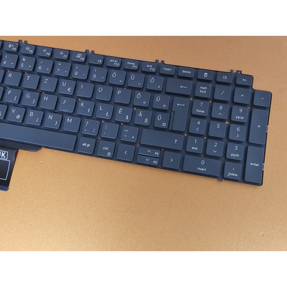 DE42 - klaviatúra magyar HU, fekete világító Precision 7550, 7560