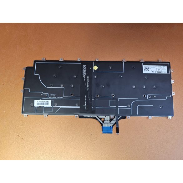 DE43 - klaviatúra magyar HU, fekete világító Dell Latitude 9510, 9520