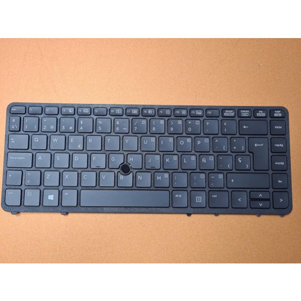 HP07 - klaviatúra spanyol SP, fekete, világító (Elitebook 840 G1, G2, 850 G1, G2, Zbook 14)