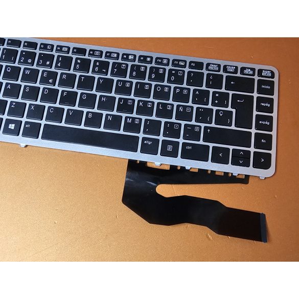 HP07 - klaviatúra spanyol SP, fekete, világító (Elitebook 840 G1, G2, 850 G1, G2, Zbook 14)