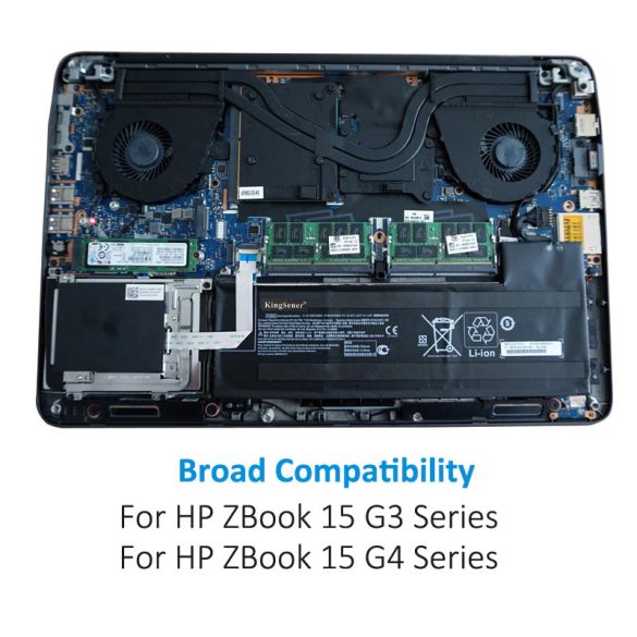 OEM gyári akku HP ZBook 15 G3, G4, VV09XL / 11,4V 7900mAh 