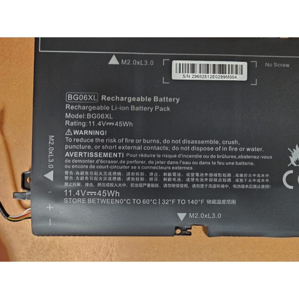 Utángyártott akku akku HP EliteBook Folio 1040 G3 BG06XL / 45Wh 11,4V
