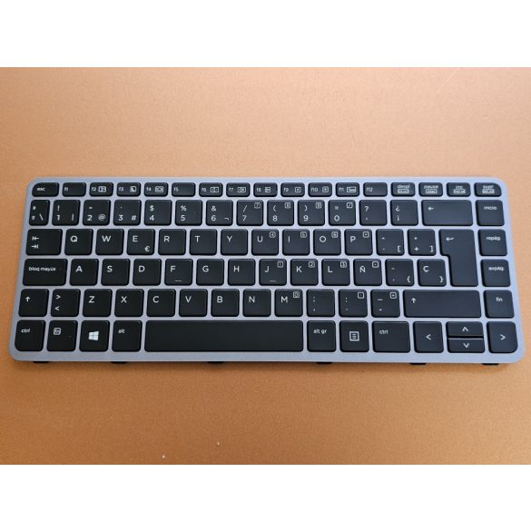 HP23 - klaviatúra spanyol SP, fekete világító (Elitebook Folio 1040 G1, 1040 G2 )