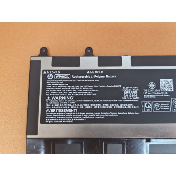 OEM gyári akku WP06XL -  HP EliteBook 860 G9, 865 G9, 860 10, 865 G10, ZBook Firefly 16 G9, 16 G10 