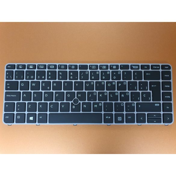 HP42 - keyboard Spanish SP, fekete  ( EliteBook 745 G3 745 G4, 840 G3, 840 G4, 848 G4)