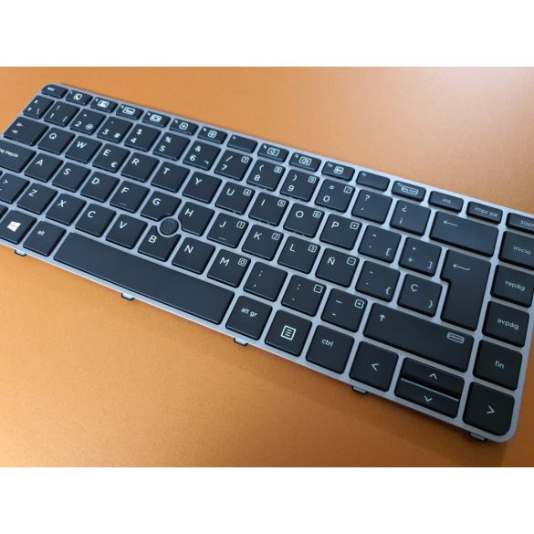 HP42 - keyboard Spanish SP, fekete  ( EliteBook 745 G3 745 G4, 840 G3, 840 G4, 848 G4)