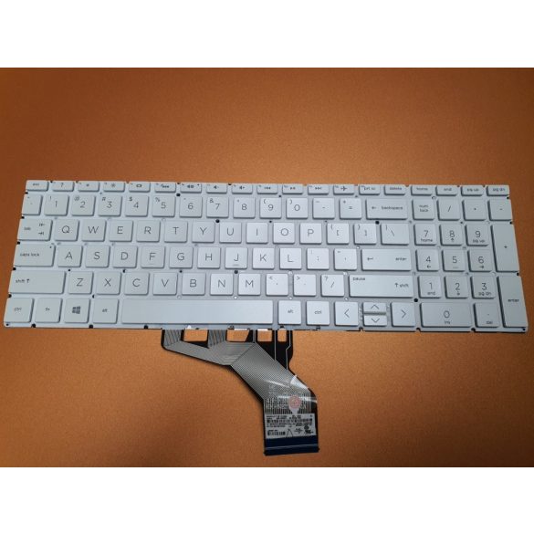 HP49 - klaviatúra angol US, fehér világító (HP 15-CN, 15-CP, 15-CS, 15-CW, HP 250 G7, 255 G7)
