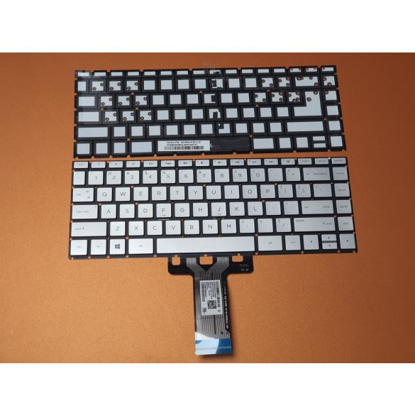 HP51 - klaviatúra angol UK, ezüst világító (Pavilion X360 14-BA, X360 14T-BA, X360 14M-BA X360 14-BS)