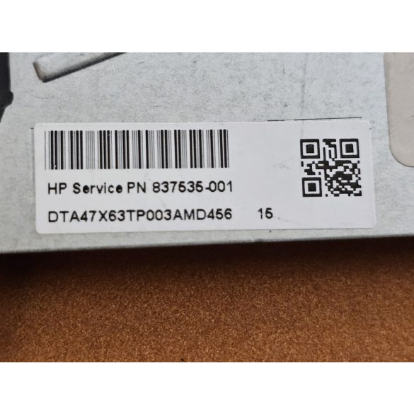 HP63 - CPU hűtő ventilátor HP Probook 450 G3, 455 G3, 470 G3 CPU (837535-001)