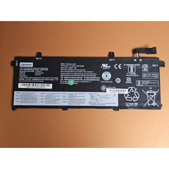 OEM gyári akku Lenovo ThinkPad T490 T495 P43S P14s 1st Gen, T14 1st Gen / 11,55V 51Wh  L18L3P73