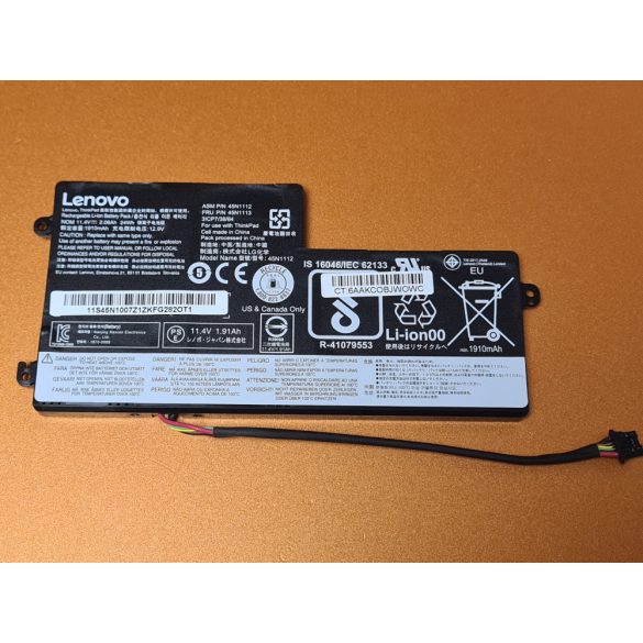 OEM gyáril akku Lenovo ThinkPad T440 T440s T450 T460 X230s X240 X250 X260 X270 / 11,4V 2000mAh